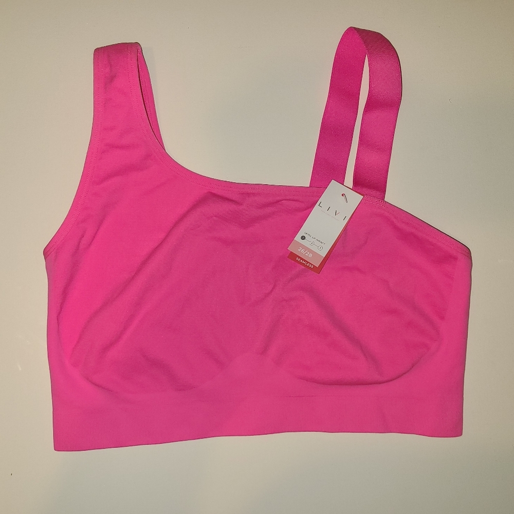 Lane Bryant Livi Active Wear Seamless Low Impact Sports bra Bralette Plus Size